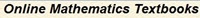 Online Mathematics Textbooks