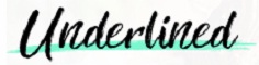 Underlined
